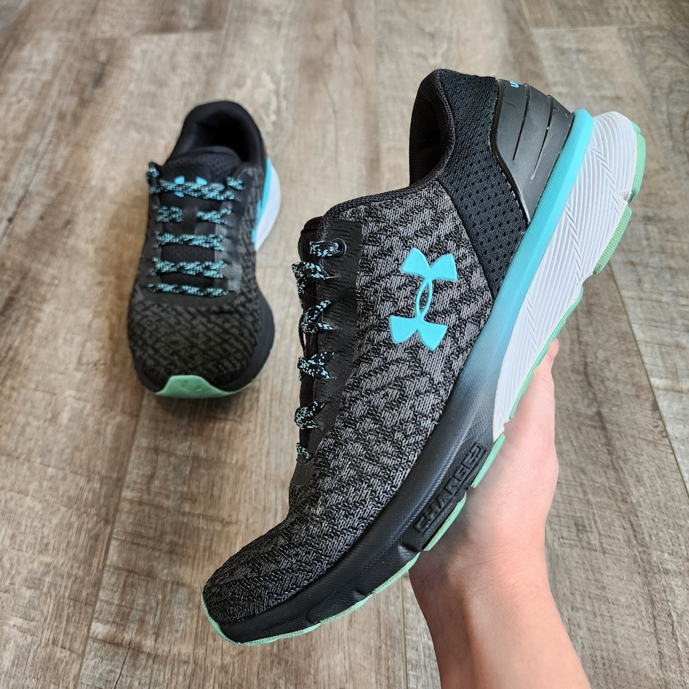 Under Armour Charged Escape 2 Running Shoes, Black/Blue, Women's Size 9